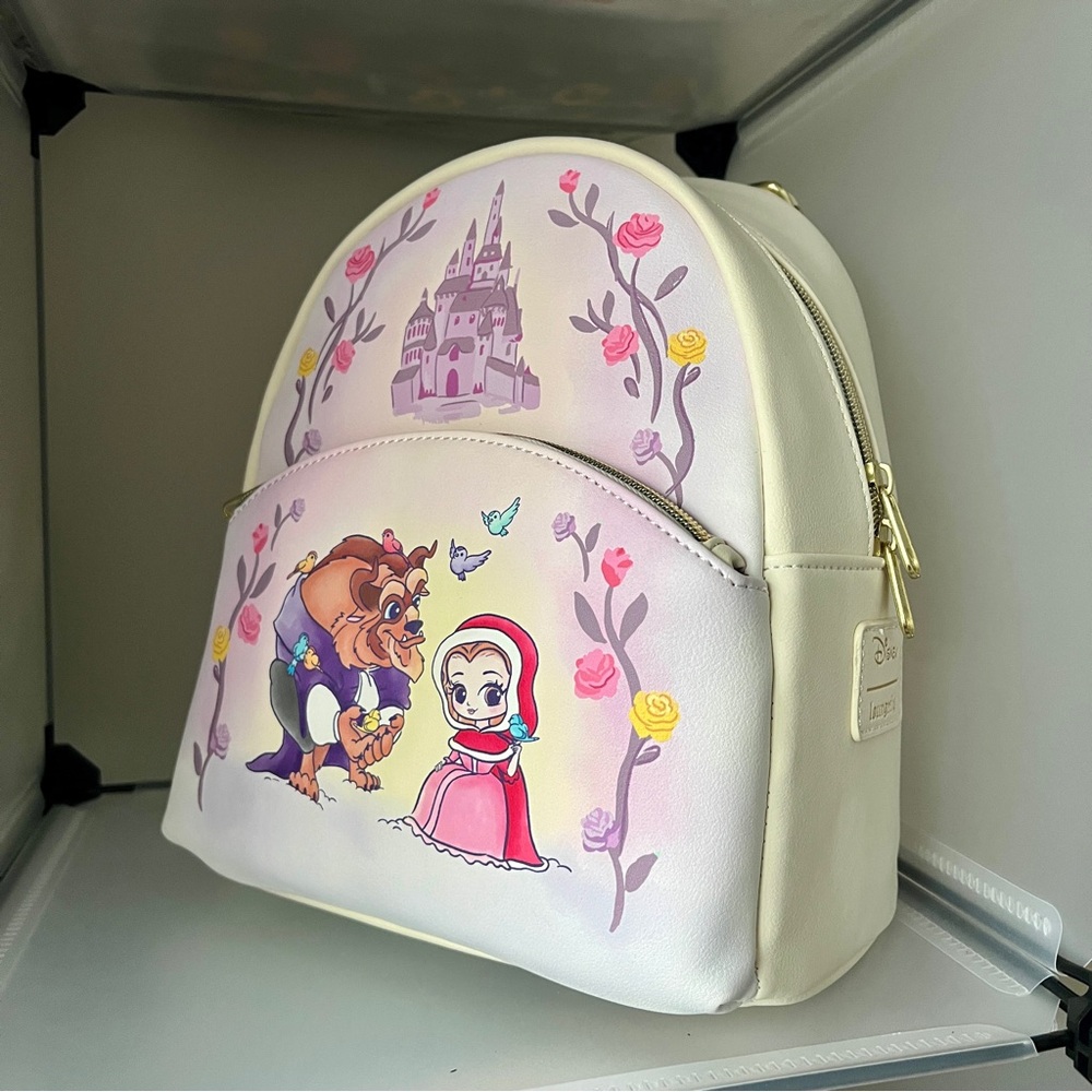 Loungefly Disney Beauty and the Beast Chibi Mini Backpack